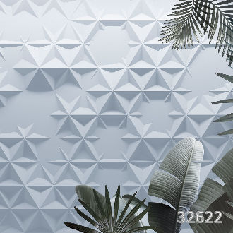 Geometric jungle blue