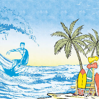 Summer surfing